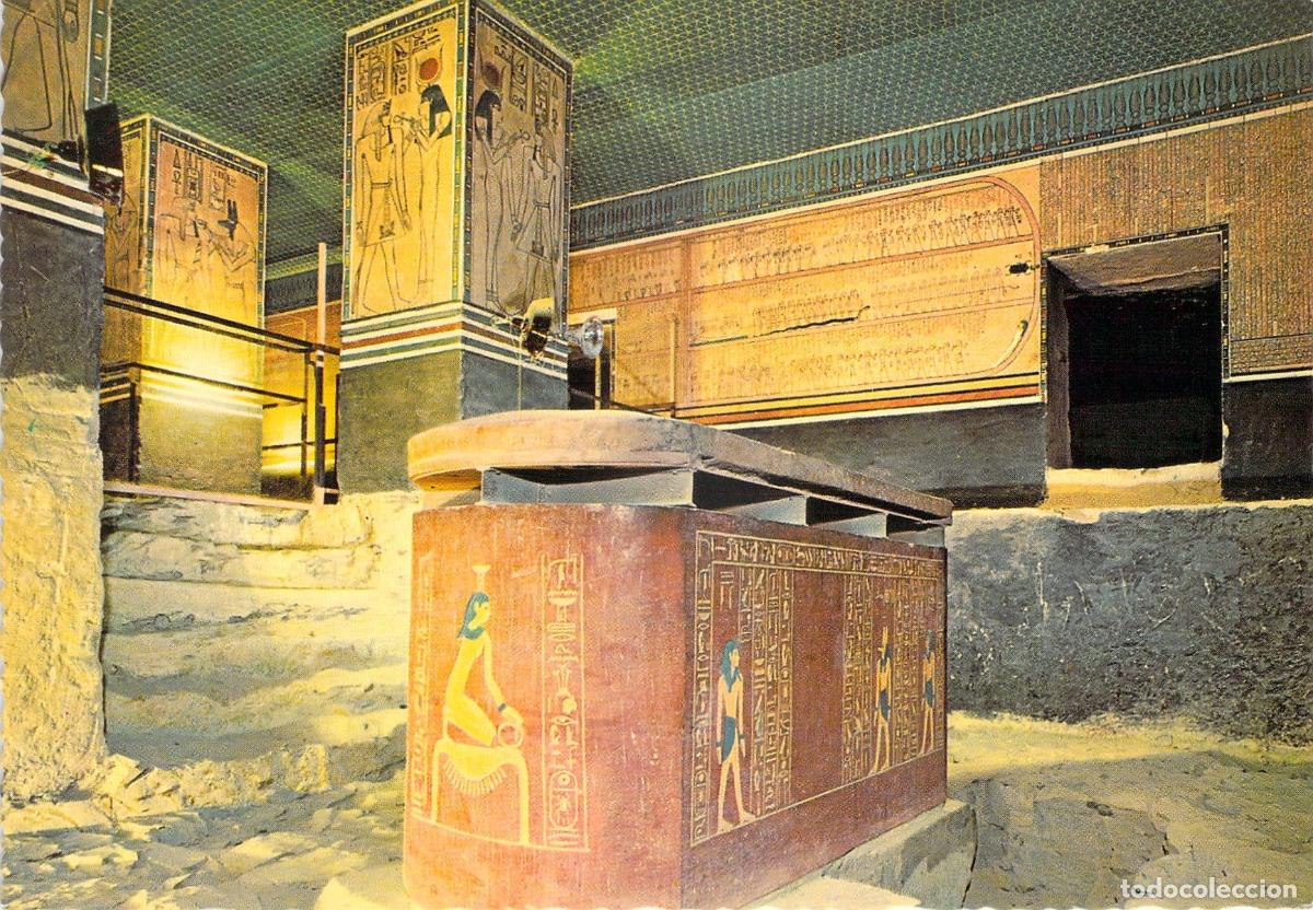 Postales: Postal del Sarc&oacute;fago de Amenofis II en el Valle de los Reyes, Luxor