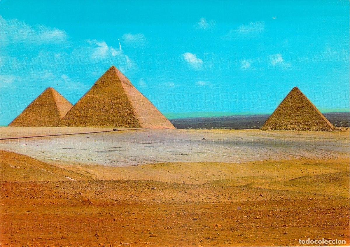 Postales: Postal de las Pir&aacute;mides de Giza, Egipto - Vista Panor&aacute;mica