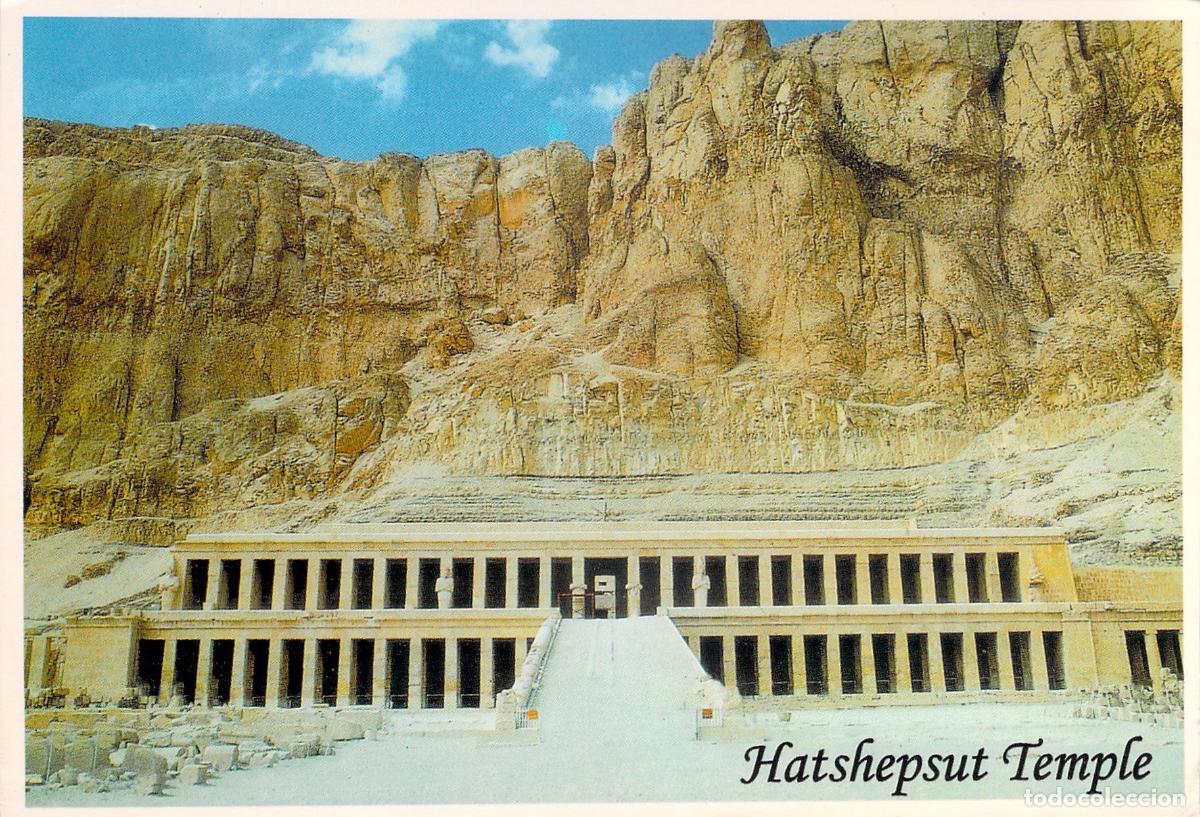 Postales: Postal del Templo de Hatshepsut en Luxor, Egipto