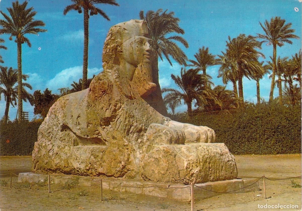 Postales: Postal de la Esfinge de Sakkara y Menfis, Egipto