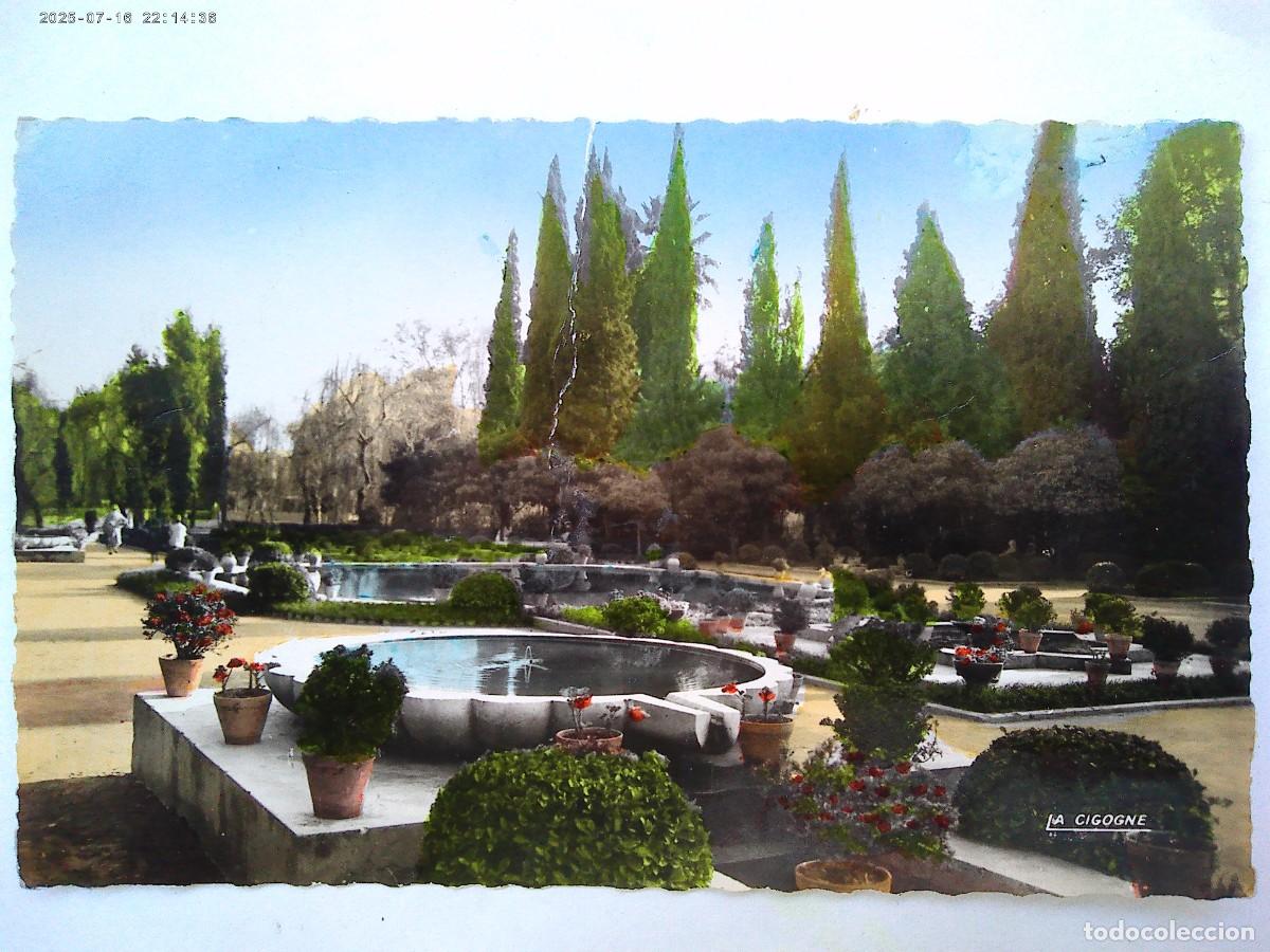 Postales: POSTAL DE FEZ ( FES , MAERRUECOS ): JARDIN DE BOUJELOUD . A&Ntilde;OS 50 , COLOREADA
