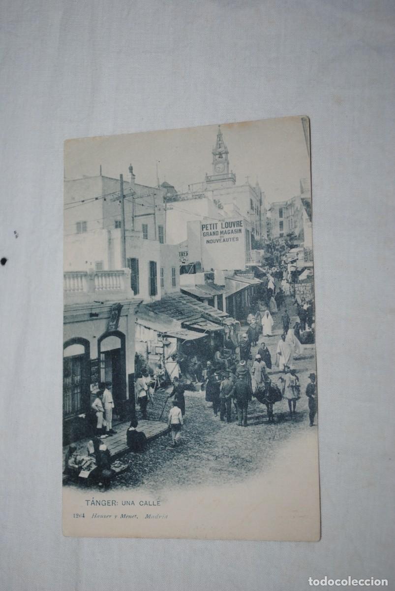 Postales: TANGER , UNA CALLE DEL ZOCO