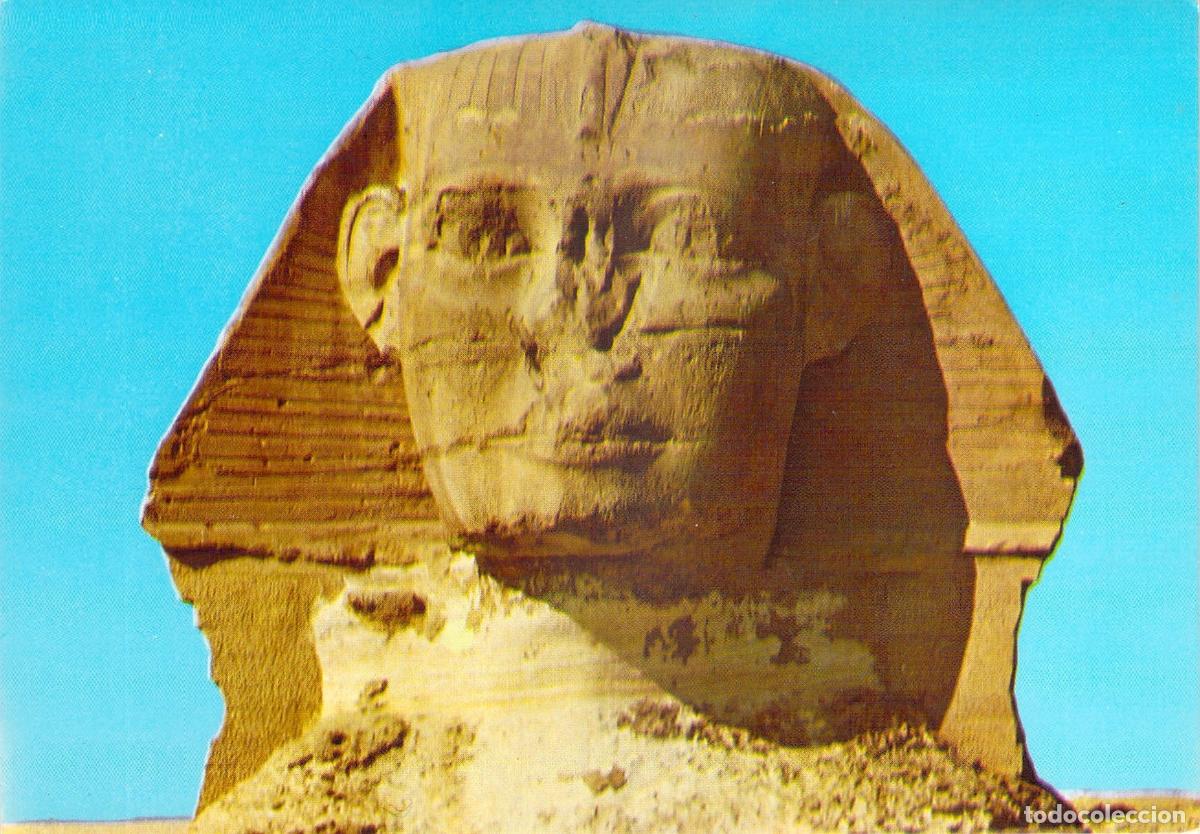Postales: Postal de la Cabeza de la Gran Esfinge de Giza, Egipto