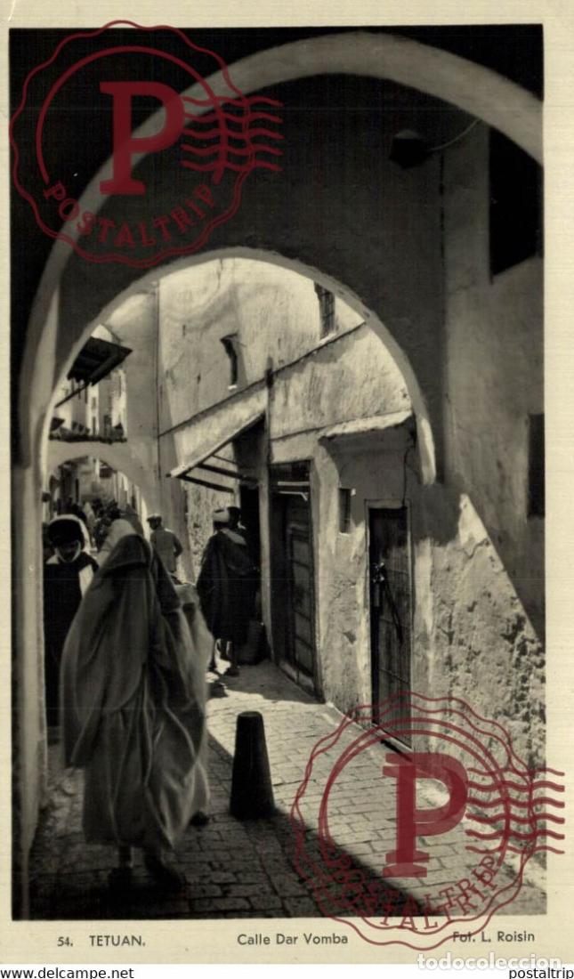 Cartes Postales: CARTE PHOTO TETUAN CALLE DAR VOMBA FOTO L ROISIN BARCELONA MARUECOS MAROC