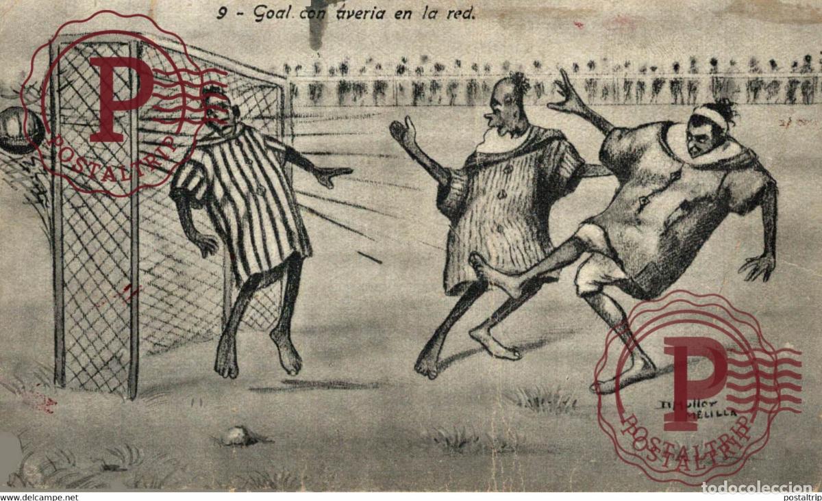 Cartes Postales: GOAL CON AVERIA EN LA RED MULLER MELILLA ETAT SEE SCAN MARUECOS MAROC