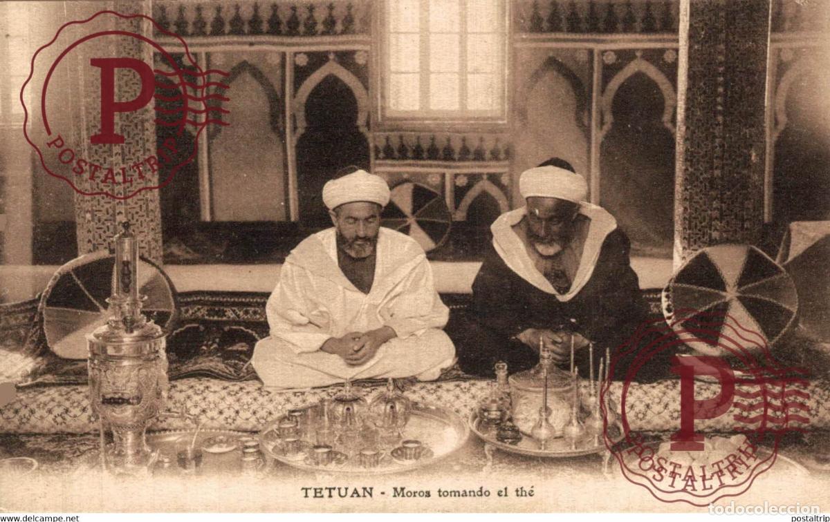 Cartes Postales: TETUAN MOROS TOMANDO EL THE MARUECOS MAROC