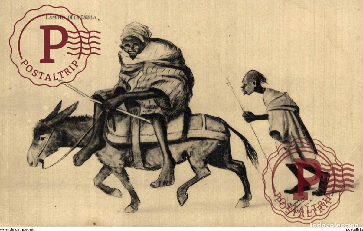 Cartes Postales: CAMINO DE LA CABILA JOSEFA BOTELLA MELILLA MARUECOS MAROC