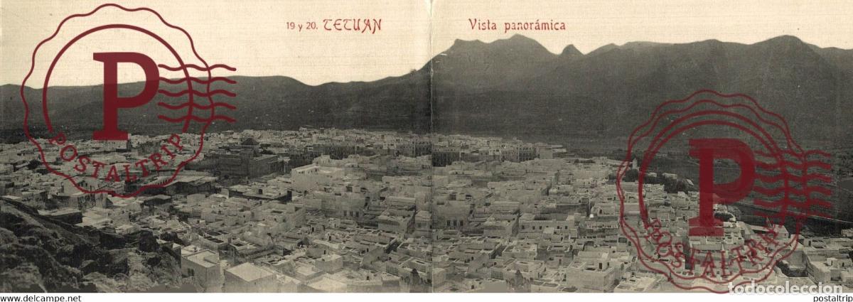 Cartes Postales: POSTAL DOBLE TETUAN VISTA PARCIAL MARUECOS MAROC