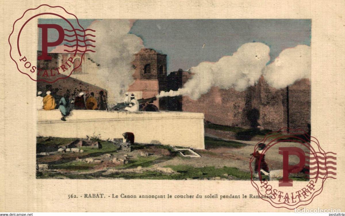 Postales: RABAT Canon annoncant coucher du soleil pendant Ramadan MAROC MAROC MARRUECOS