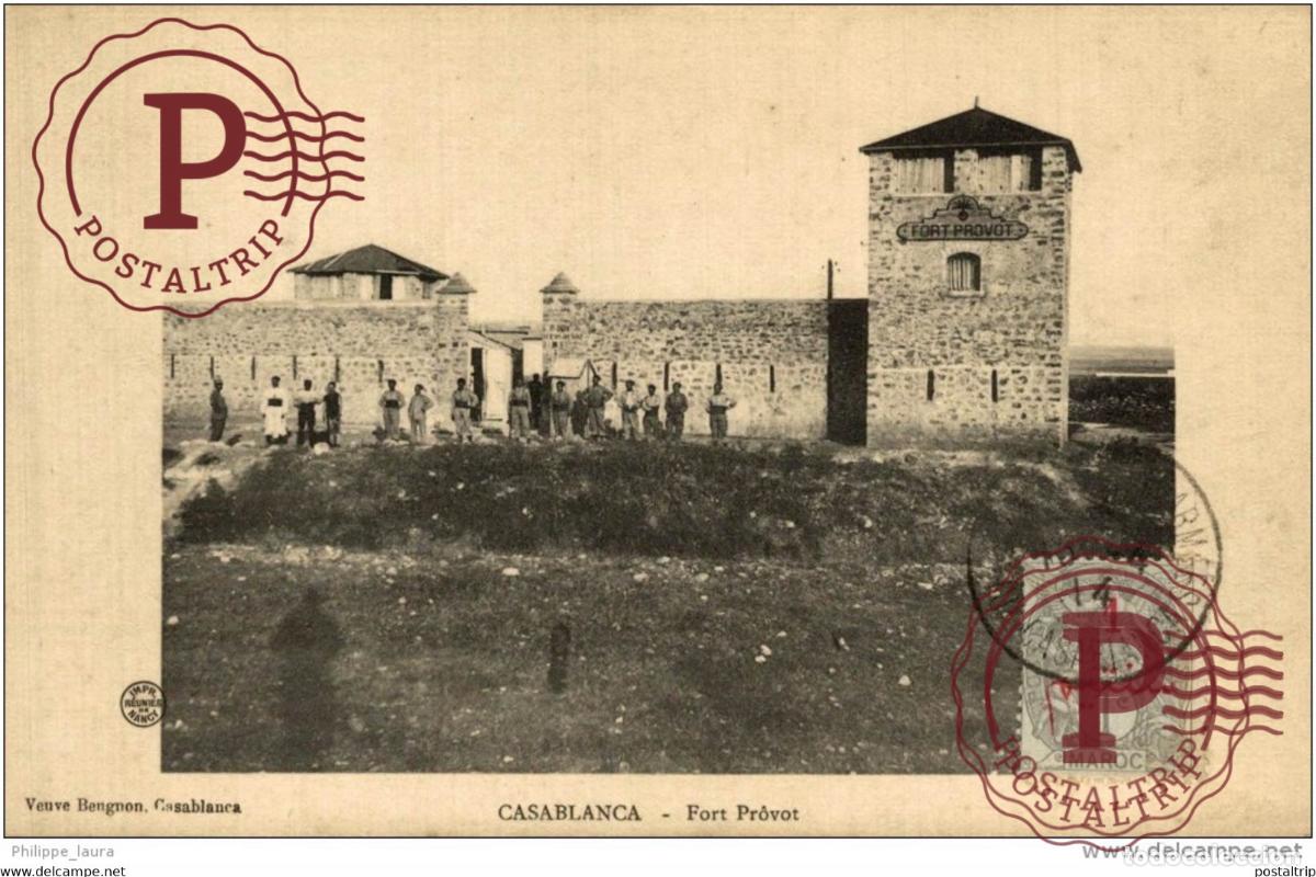 Postales: UNIQUE!!! CASABLANCA FORT PROVOT 1914 MAROC MILITAR MILITAIRE