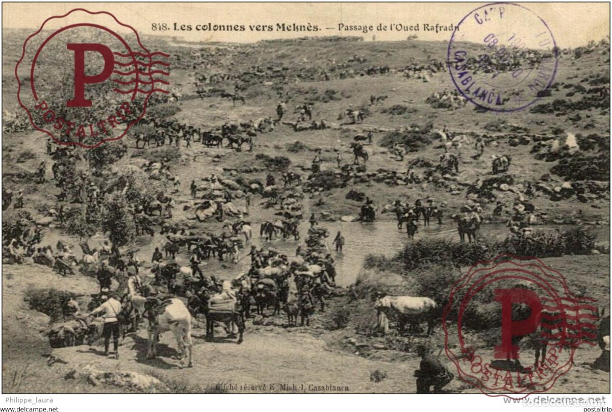Postales: CPA UNIQUE LES COLONNES VERS MEKNES PASSAGE DE LOUED RAFRADN