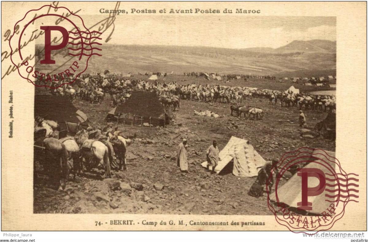 Postales: CPA UNIQUE BEKRIT DU G M CANTONNEMENT DES PARTISANS