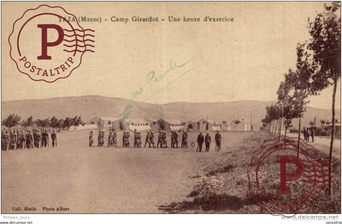 Postales: CPA UNIQUE MAROC taza - camp girardot - une heure d exercice