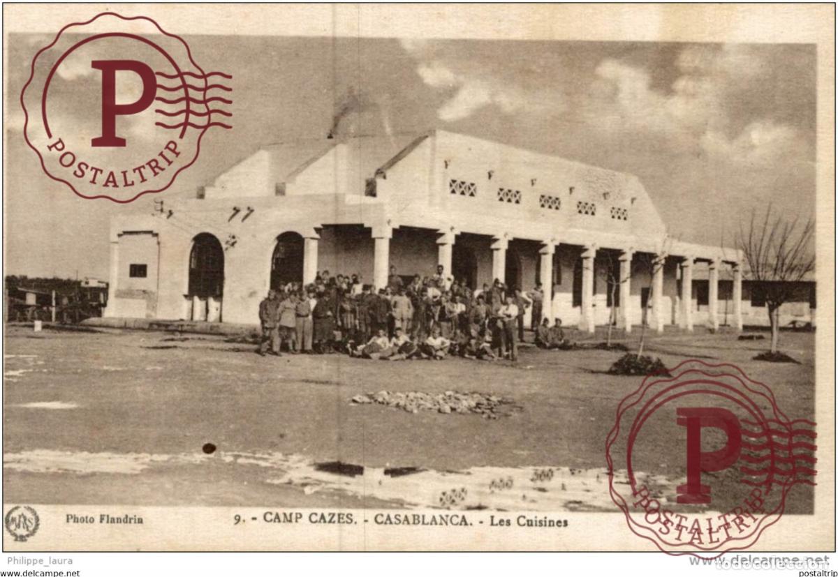 Cartes Postales: CPA UNIQUE CAMP CAZES - CASABLANCA - LES CUISINES