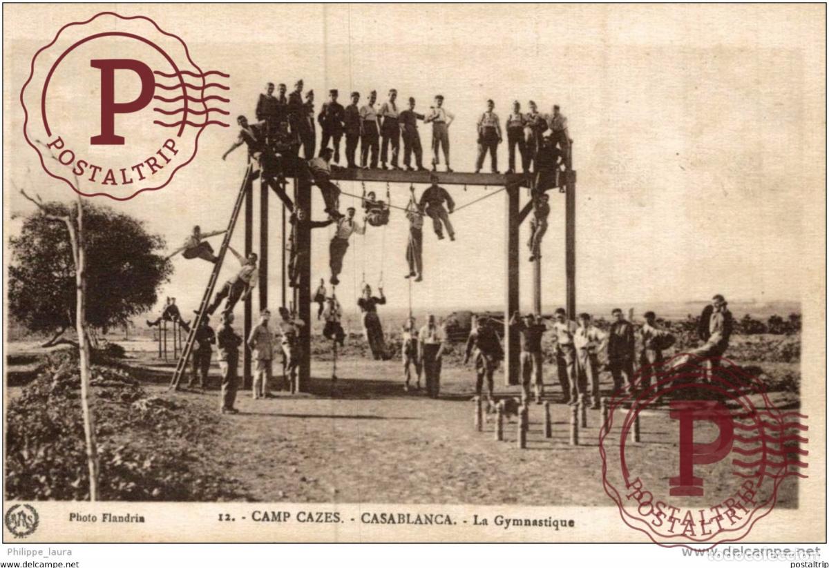 Cartes Postales: CASABLANCA CAMP CAZES GYMNASTIQUE