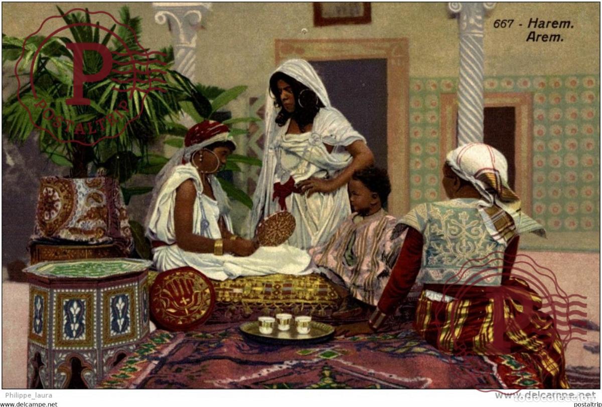 Cartes Postales: HAREM - AREM - TB PLAN et TB Portraits de FEMMES