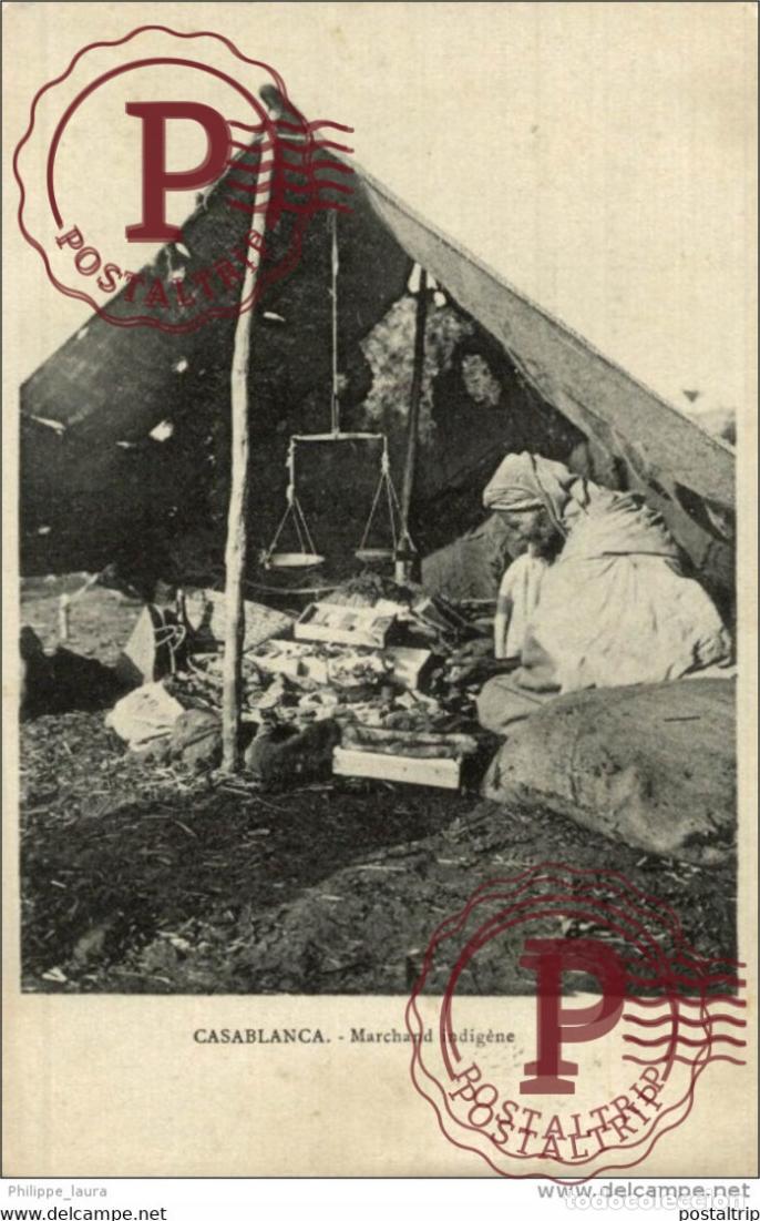 Postales: CASABLANCA - Marchand Indig&egrave;ne