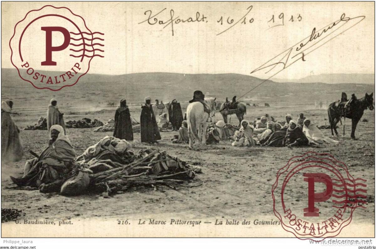 Postales: LA HALIE DES GOUMIERS LE MAROC PITTORESQUE