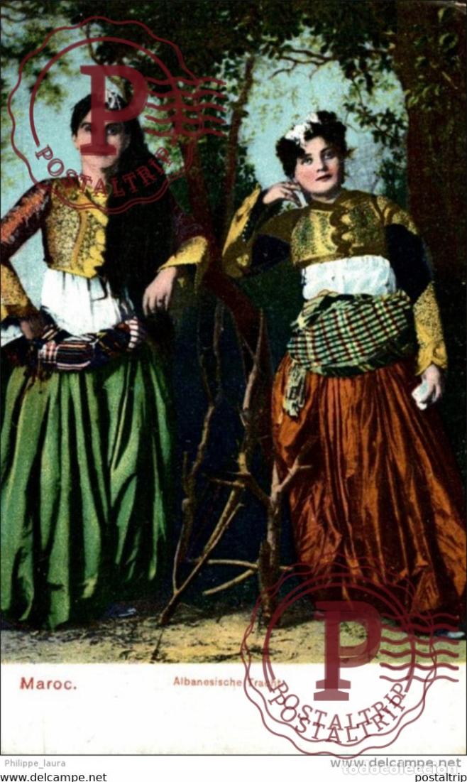 Postales: Albanesische Tracht MAROCCO MARRUECOS MAROC