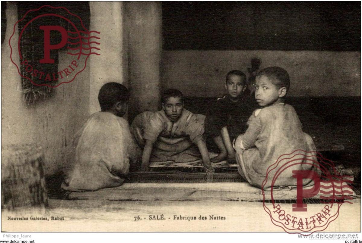 Postales: UNIQUE MAROC SALE FABRIQUE DES NATTES MAROCCO MARRUECOS MAROC