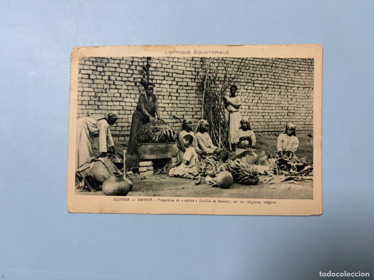 Postales: TARJETA POSTAL. OUGANDA. BWANDA. PREPARATION DU MATOKE, PAR LES RELIGIEUSES INDIGENES.