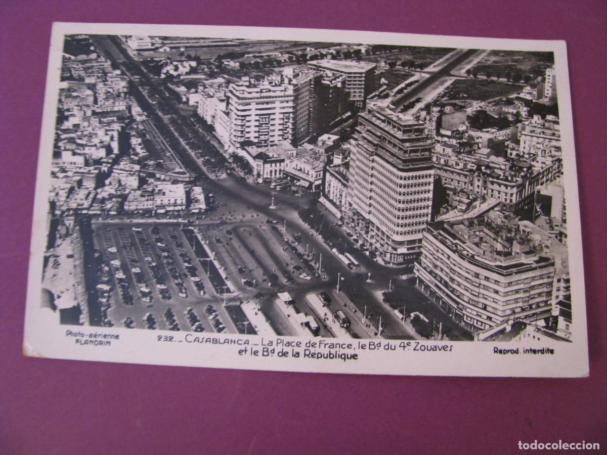 Postales: POSTAL FOTOGRAFICA DE MARRUECOS. CASABLANCA. LA PLACE DE FRANCE.