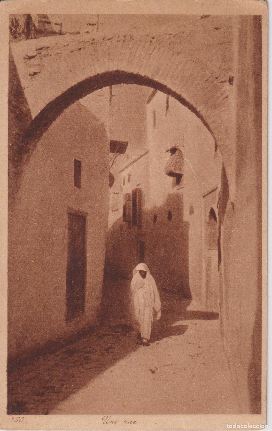 Postales: TETU&Aacute;N (MARRUECOS) UNE RUE &ndash; EDITEURS LEHNERT & LANDROCK &ndash; S/C
