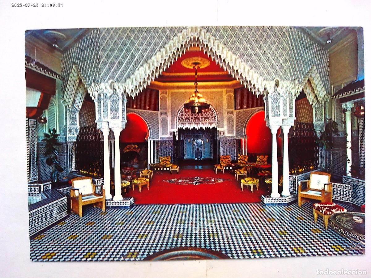 Postales: POSTAL DE TETUAN ( MARRUECOS ): SALON MARROQUI . A&Ntilde;OS 60