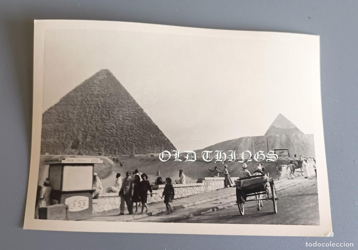 Postales: FOTOGRAFIA DE EL CAIRO, EGIPTO, EGYPT, PIRAMIDES, A&Ntilde;OS 50, MIDE 10,5 X 7,5 CMS.