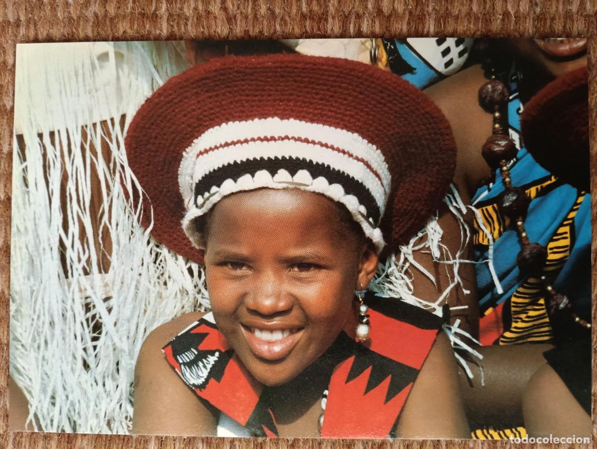 Postales: SURAFRICA - NI&Ntilde;A ZULU - MISIONEROS COMBONIANOS