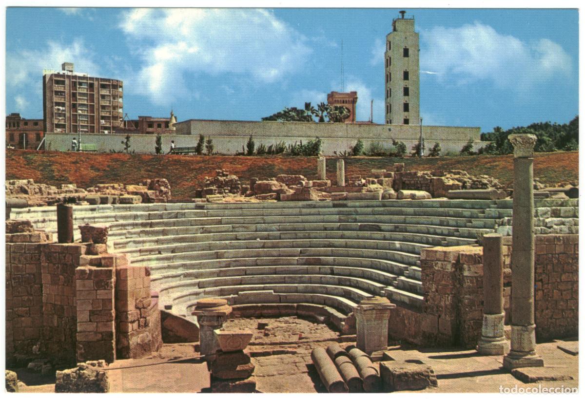 Postales: ALEXANDRIA (Egypt)_Roman Theatre_Lenhert & Landrock / Teatros romanos Norte de Africa
