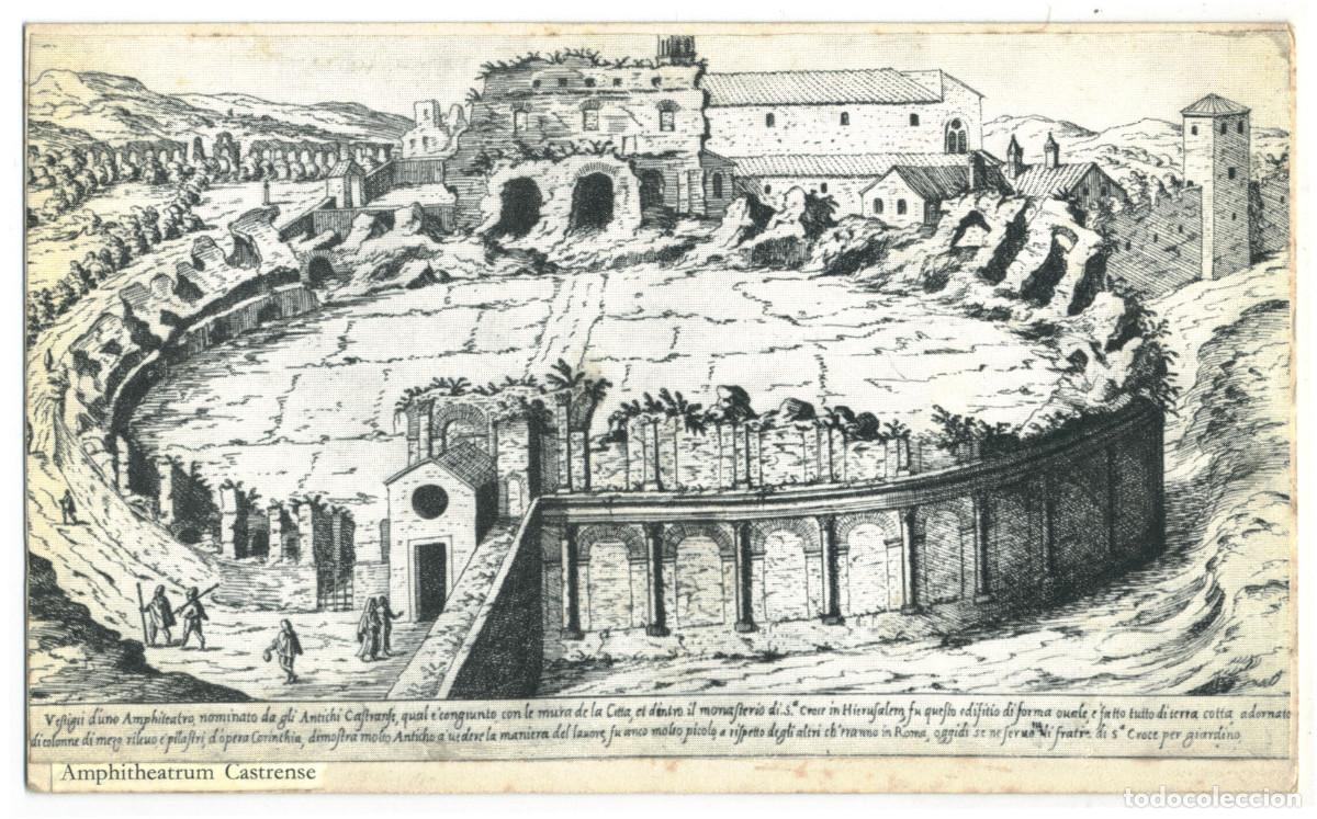 Postales: HIERUSALEM (Monasterio di Sta. Croce)_Amphitheatrum castrense_From / Teatros romanos Norte de Africa