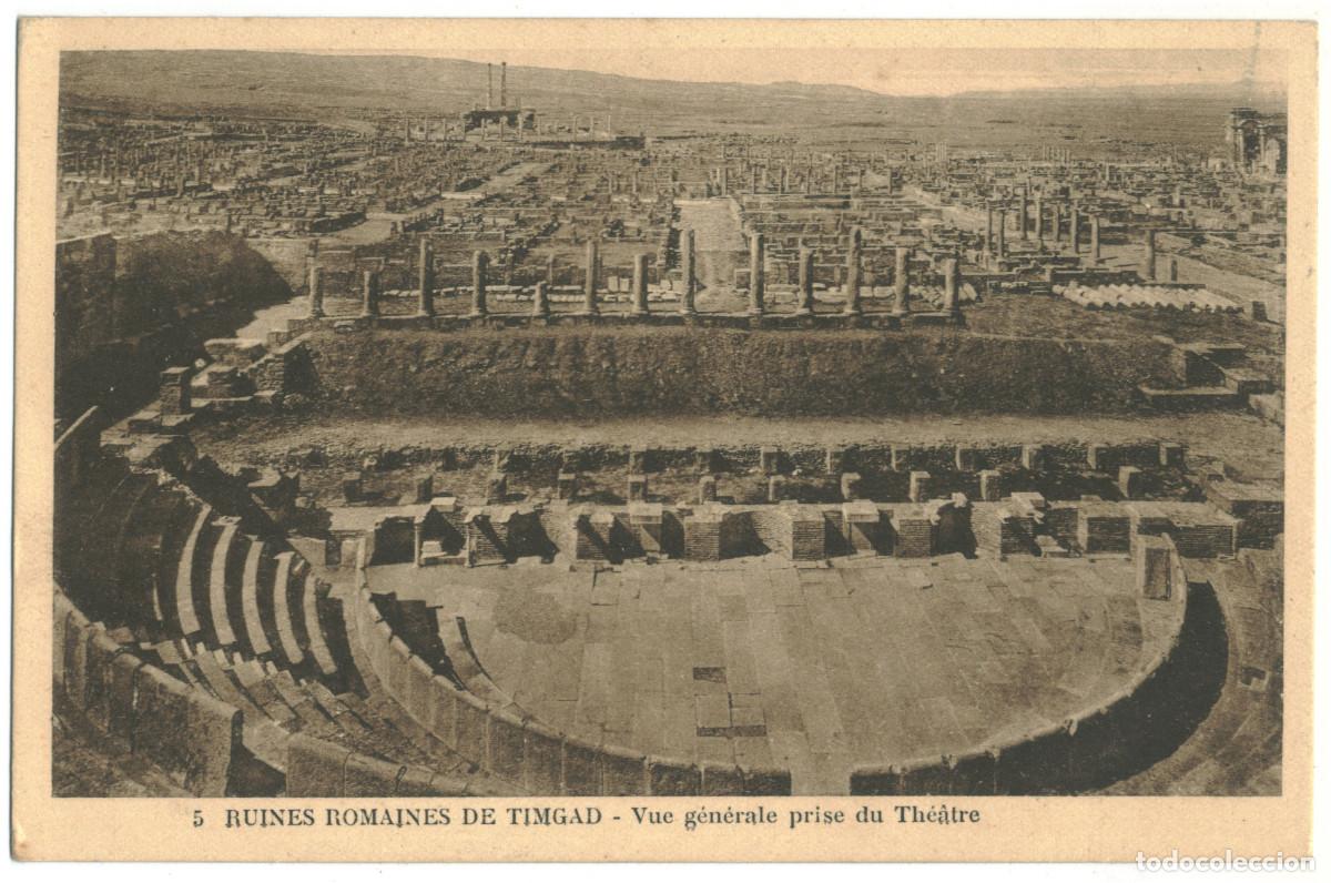 Postales: TIMGAD (Algeria)_Th&eacute;&acirc;tre Romain _Mus&eacute;e. 5 / Teatros romanos Norte de Africa