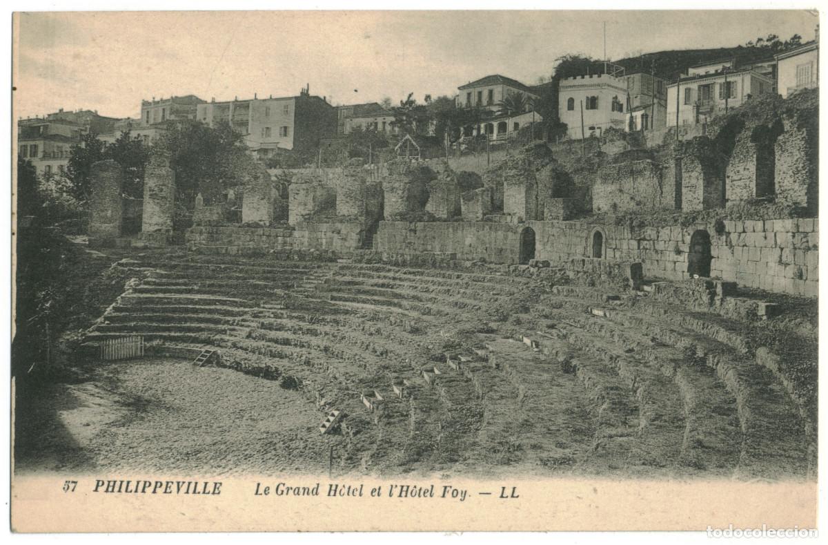 Postales: SKIKDA (Algeria)_Th&eacute;&acirc;tre Romain_LL. 57 / Teatros romanos Norte de Africa