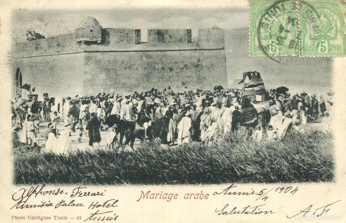 Postales: TUNEZ-BODA ARABE-1904- SIN DIVIDIR