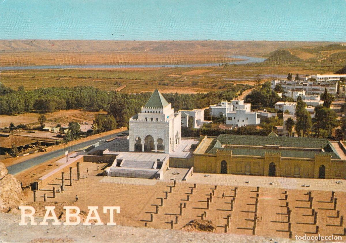 Postales: Postal de Rabat Vista Panor&aacute;mica del Mausoleo de Mohammed V Marruecos
