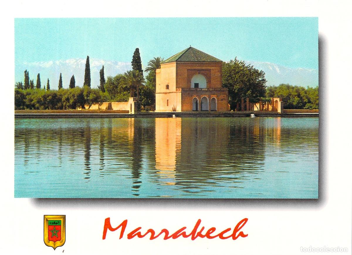 Postales: Postal de los Jardines de la Menara en Marrakech