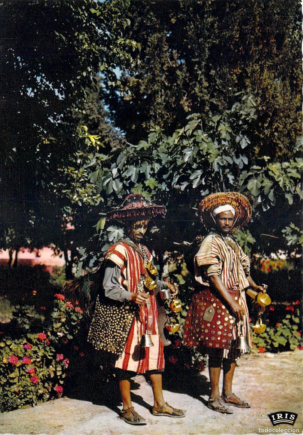 Postales: Postal de Aguadores Tradicionales del Folclore Marroqu&iacute;