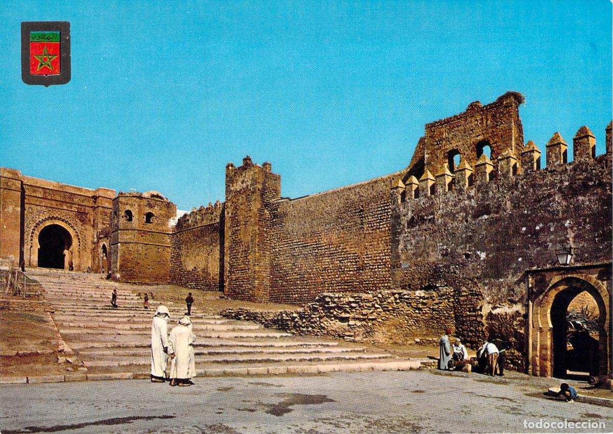 Postales: Postal de Rabat, Murallas de la Alcazaba de los Oudaias, Marruecos