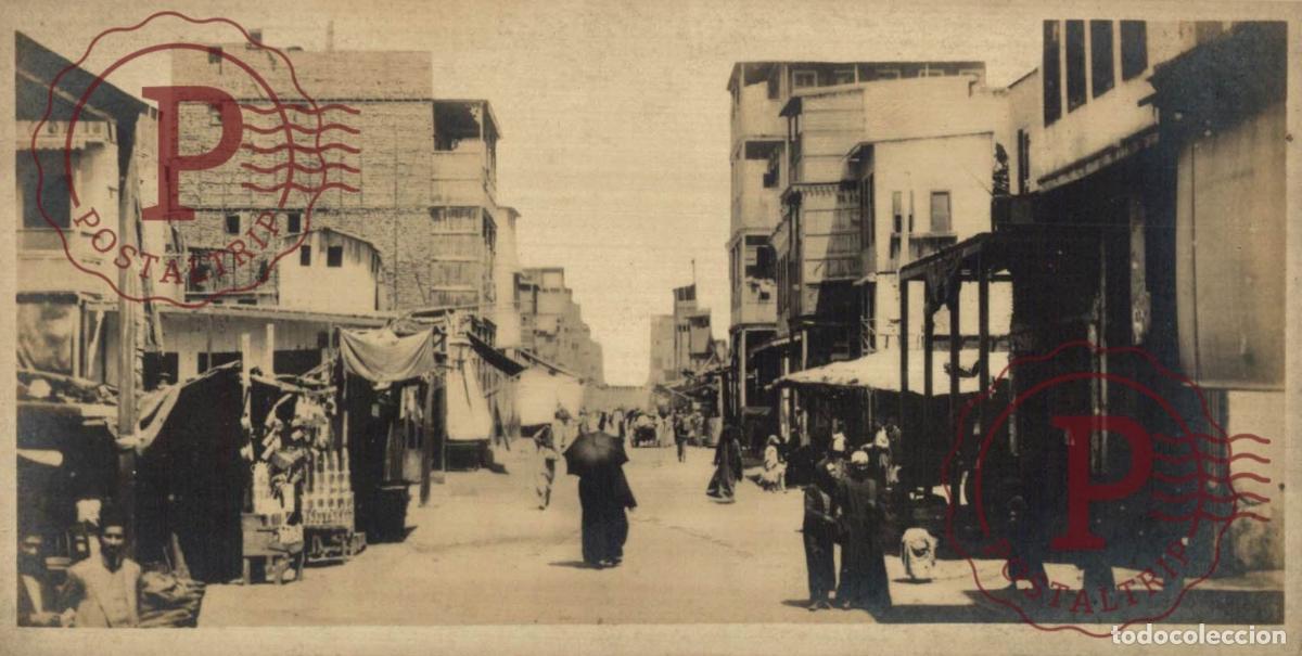 Postales: EGIPTO. EGYPTE. EGYPT. RPPC. PORT SAID. RUE DE VILLAGE ARABE. 15X7CM FOTOGRAFICA.