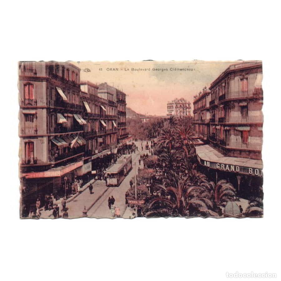 Postales: Argelia [TPO] Postal antigua de Or&aacute;n. Bulevar Georges Cl&eacute;menceau (N)
