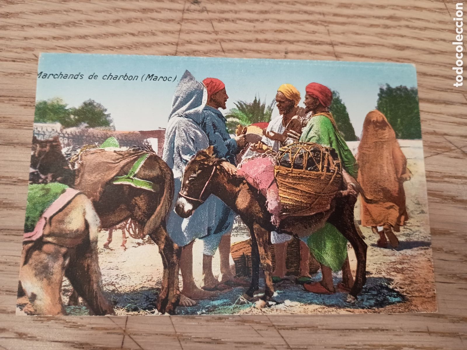 Postales: MARRUECOS / MAROC - MARCHANTES DE CARB&Oacute;N / MARCHANDS DE CHARBON