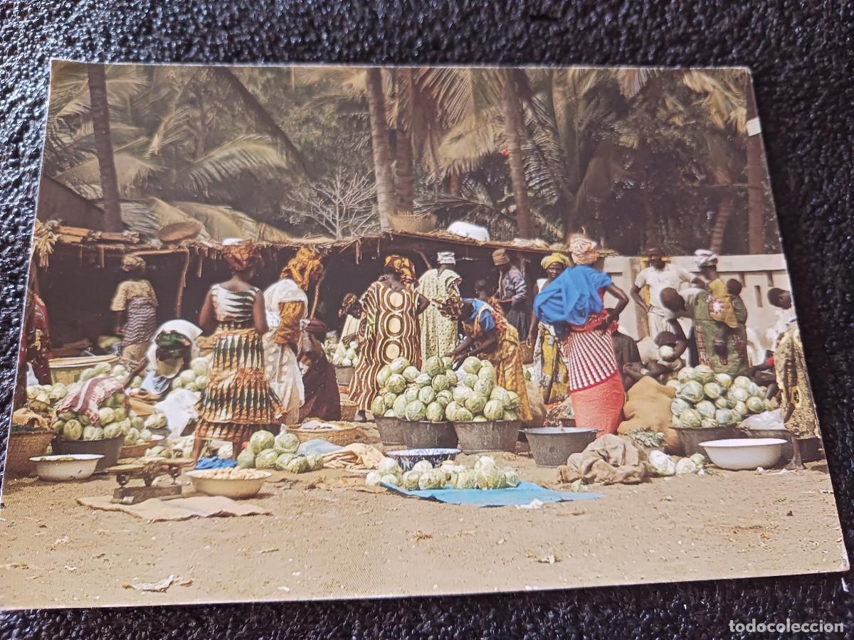 Postales: 8232 afrique en couleurs, mercado de la col, ed. iris