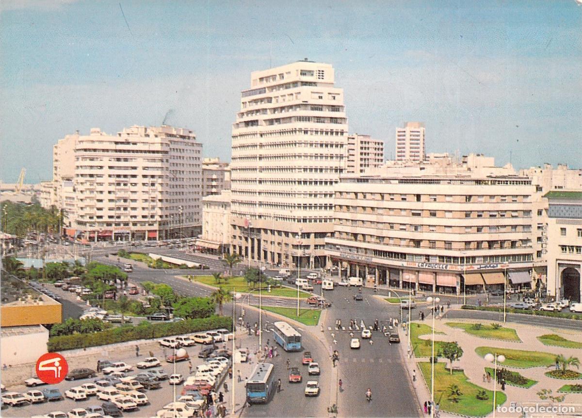 Postales: Postal de Casablanca, Plaza Mohammed V, Marruecos
