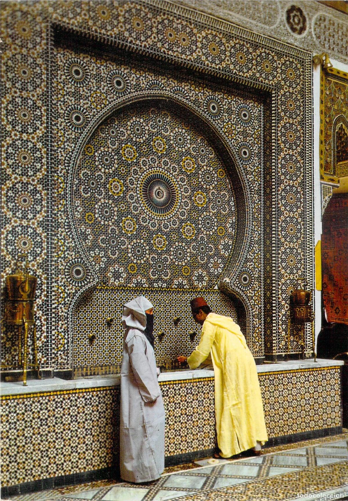 Postales: Postal de Fes, Palacio Mnabhi en Marruecos