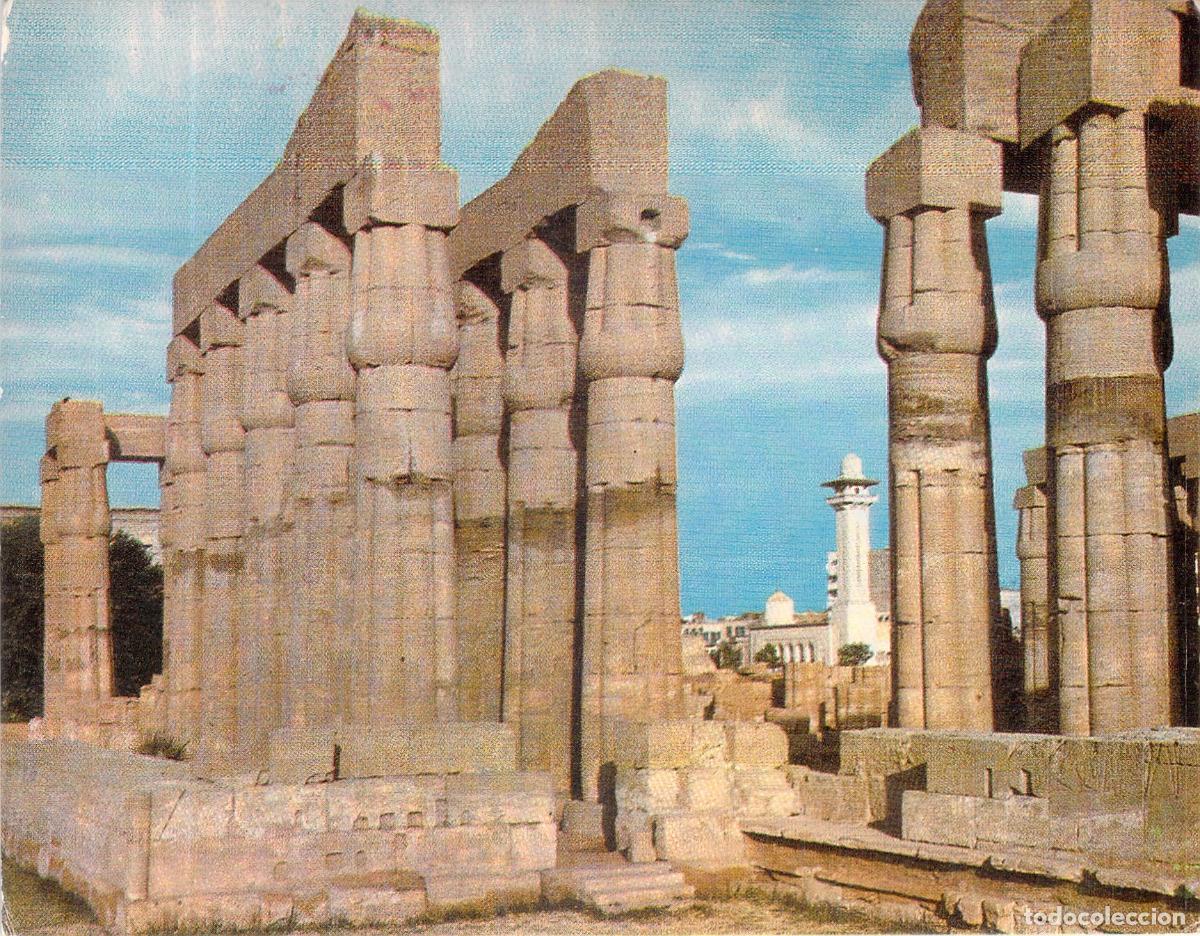 Postales: Postal de Columnas de Papiro en el Templo de Luxor