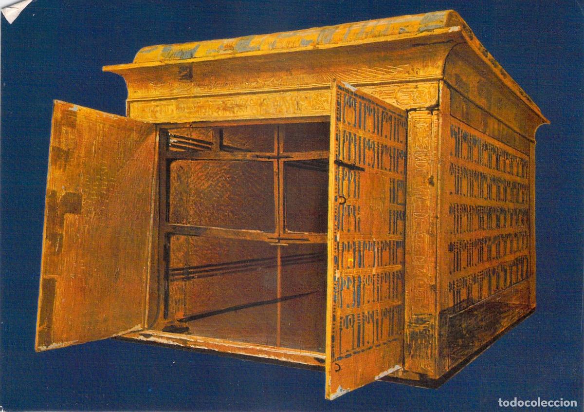 Postales: Postal de los Tesoros de Tutankam&oacute;n en el Museo Egipcio de El Cairo
