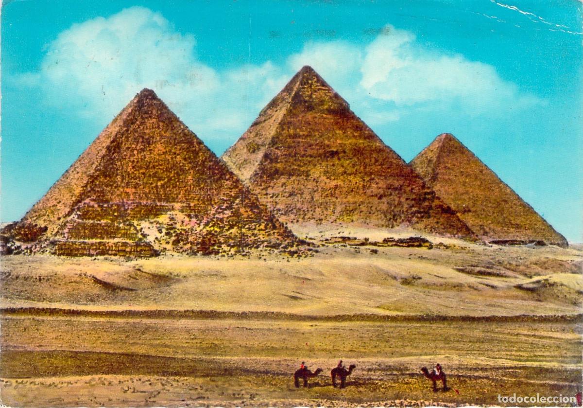 Postales: Postal de las Pir&aacute;mides de Giza, Egipto