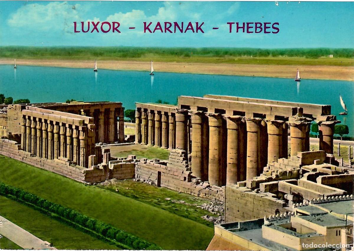 Postales: N&ordm; 601-LUXOR. Egipto. Vista general del templo de Amon. Sin circular. ED. LEHNERT & LANDROCK