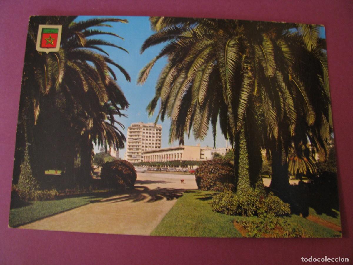 Postales: POSTAL DE MARRUECOS. CASABLANCA. PLAZA DE LAS NACIONES UNIDAS. ESCUDO DE ORO